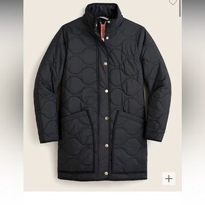 Jcrew quilted cocoon puffer coat